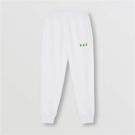 white burberry pants|burberry jogging pants for women.